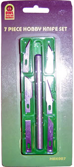 7 Piece Hobby Knife Set  $2.50